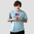Cotton Blend V-Neck T-Shirt